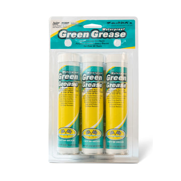 THREE PACK 3 OUNCE TUBE GREEN GREASE