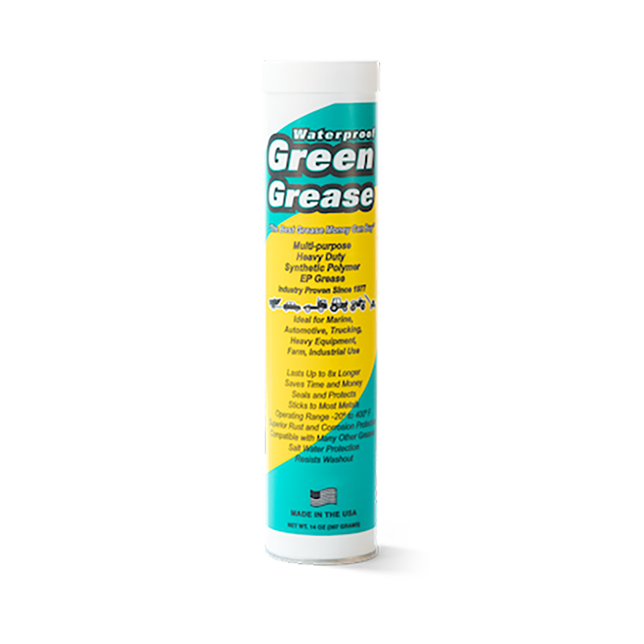 SINGLE 14 OUNCE GREEN GREASE CARTRIDGE - Green Grease